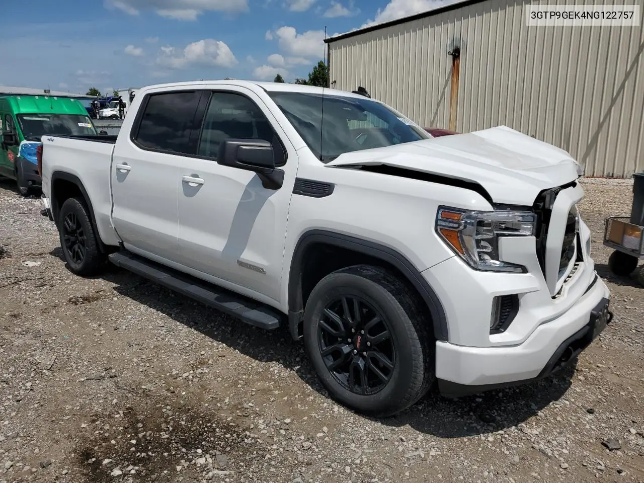 2022 GMC Sierra Limited K1500 Elevation-L VIN: 3GTP9GEK4NG122757 Lot: 64802965