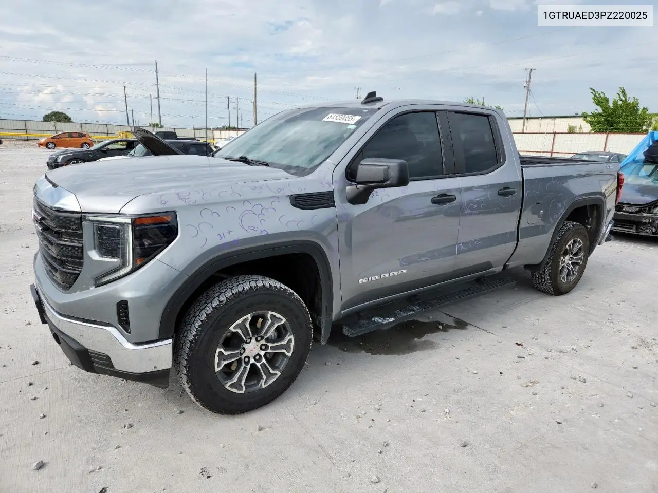 2023 GMC Sierra K1500 VIN: 1GTRUAED3PZ220025 Lot: 61550055