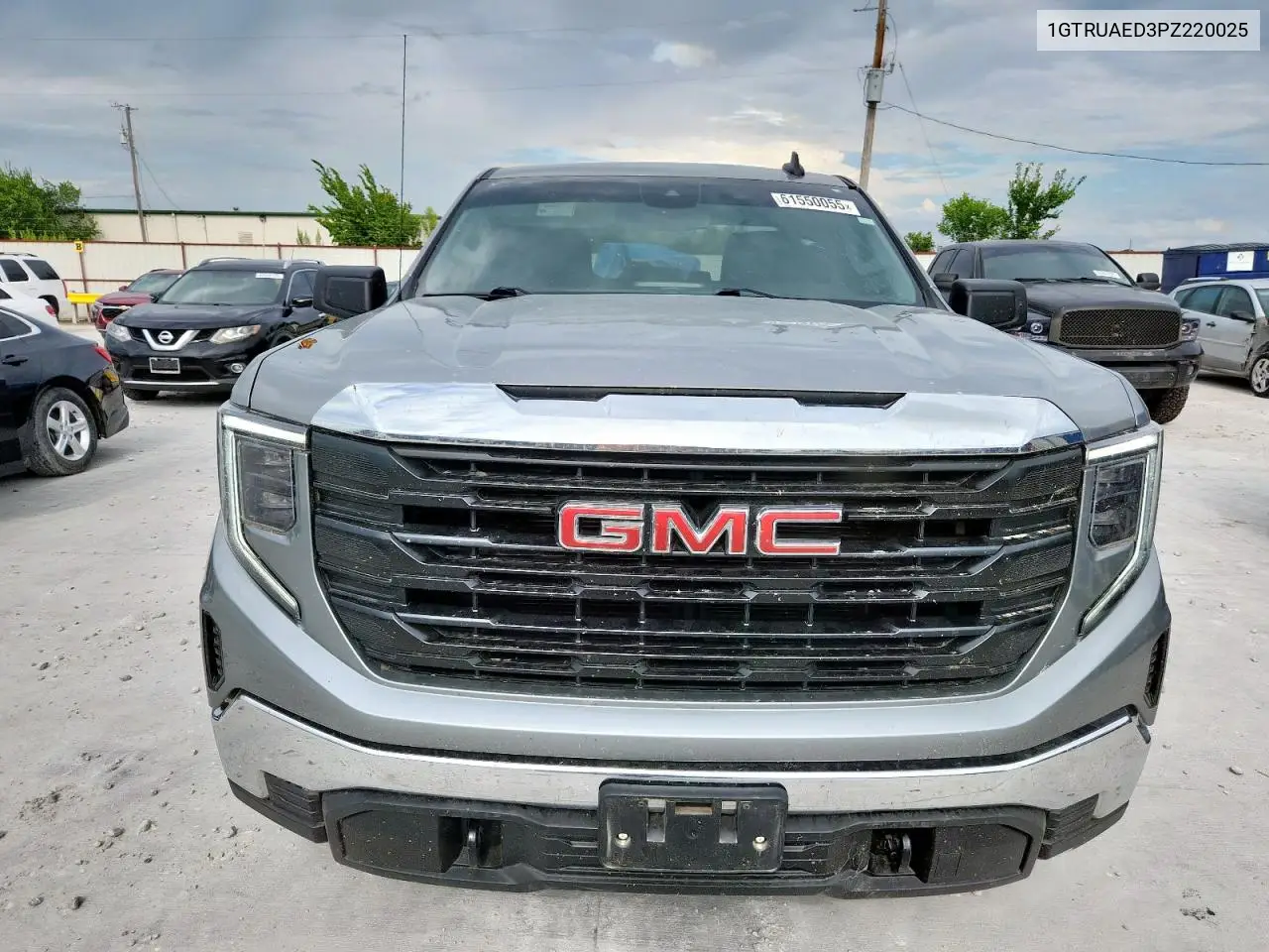 2023 GMC Sierra K1500 VIN: 1GTRUAED3PZ220025 Lot: 61550055