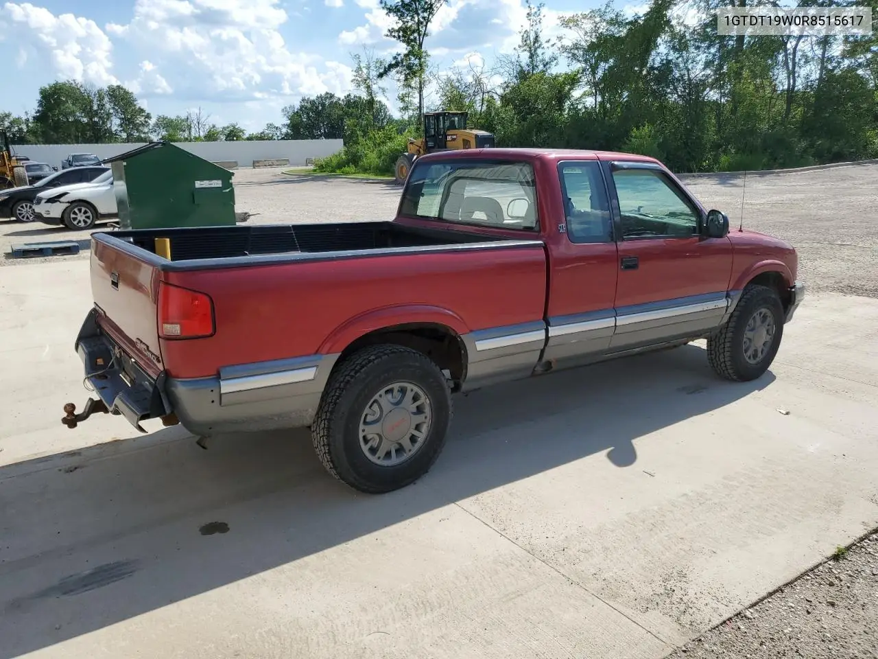 1994 GMC Sonoma VIN: 1GTDT19W0R8515617 Lot: 62934115