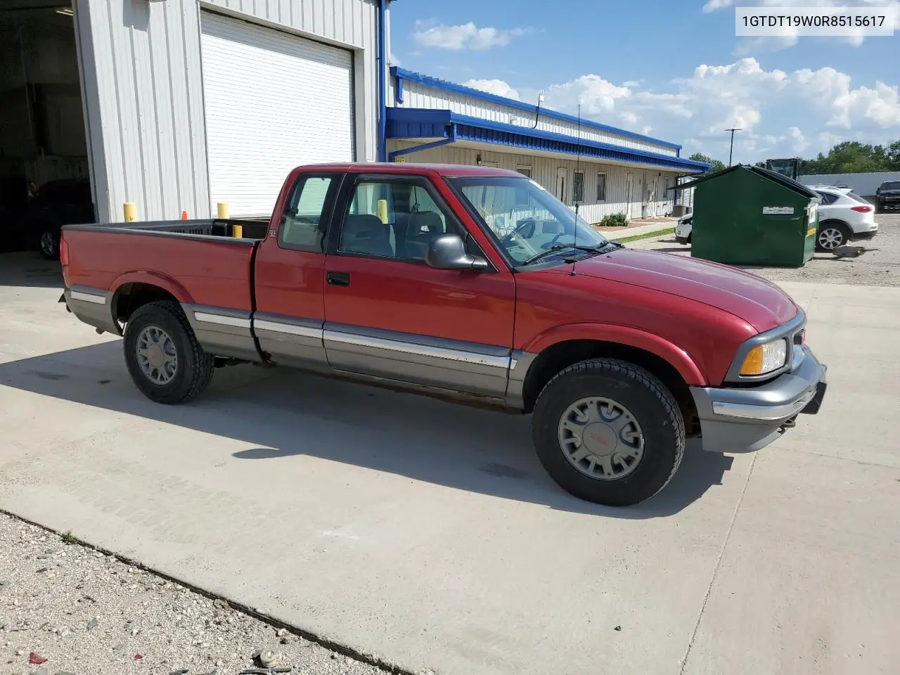 1994 GMC Sonoma VIN: 1GTDT19W0R8515617 Lot: 62934115