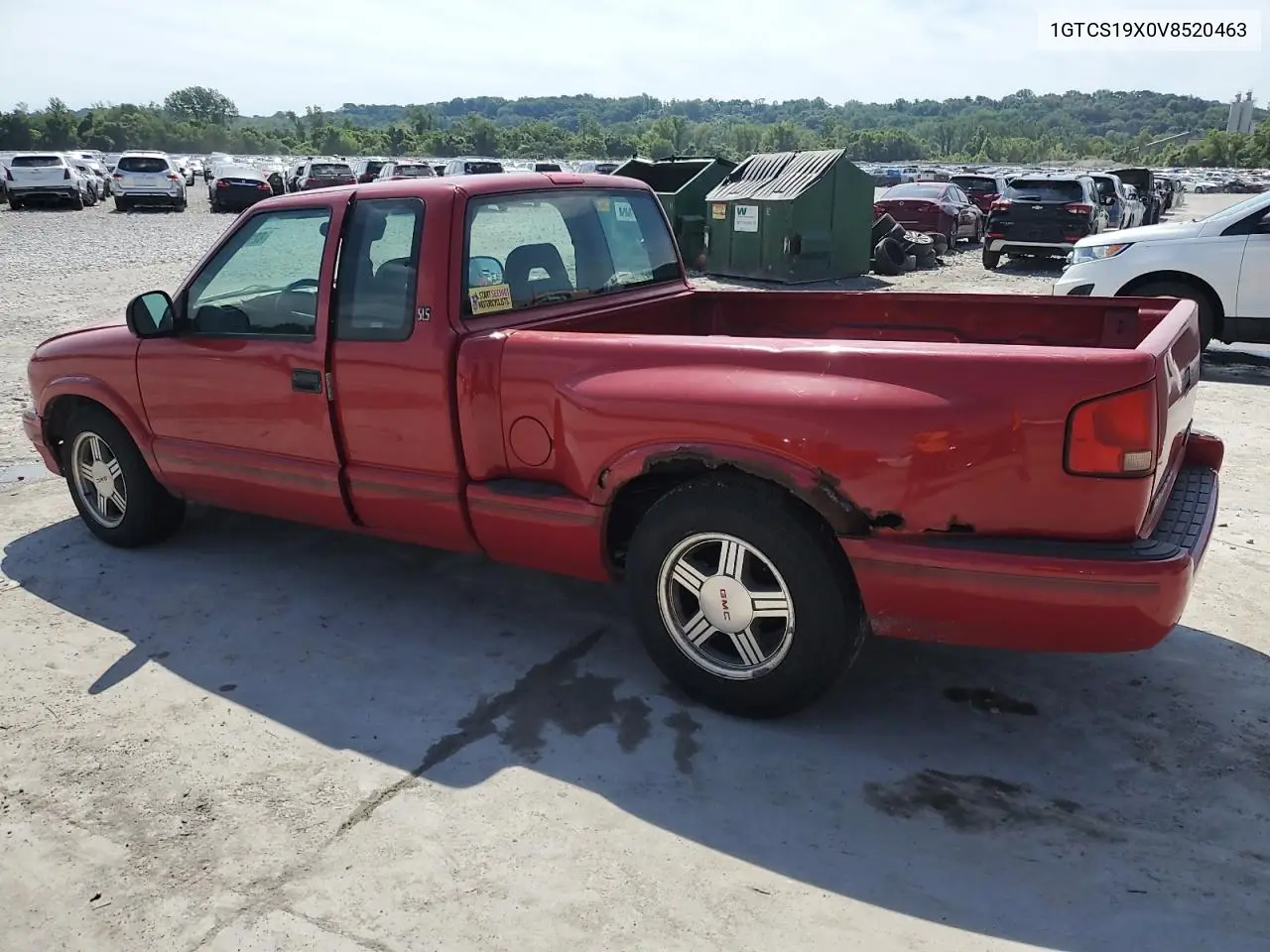 1997 GMC Sonoma VIN: 1GTCS19X0V8520463 Lot: 62104895