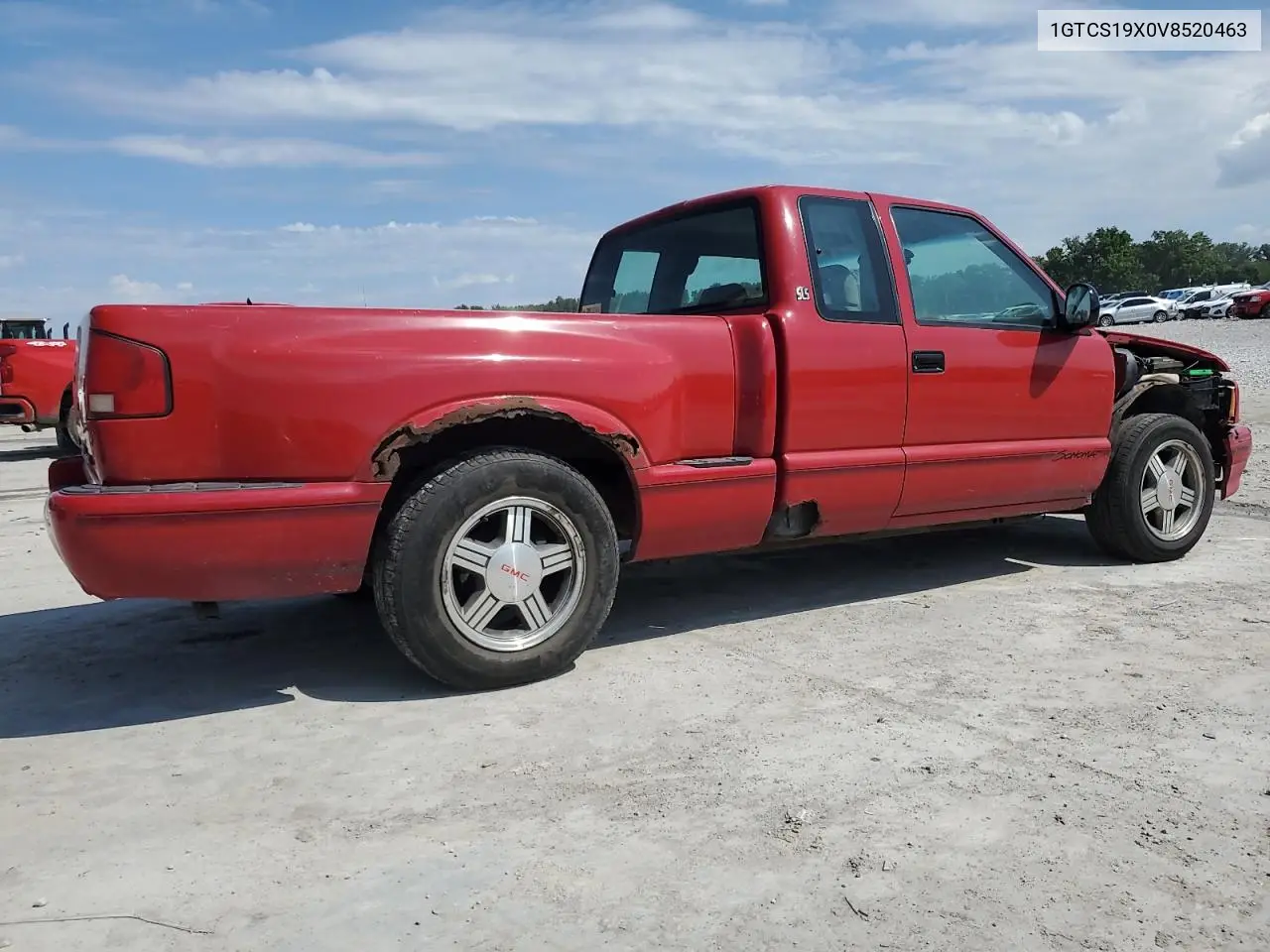 1997 GMC Sonoma VIN: 1GTCS19X0V8520463 Lot: 62104895