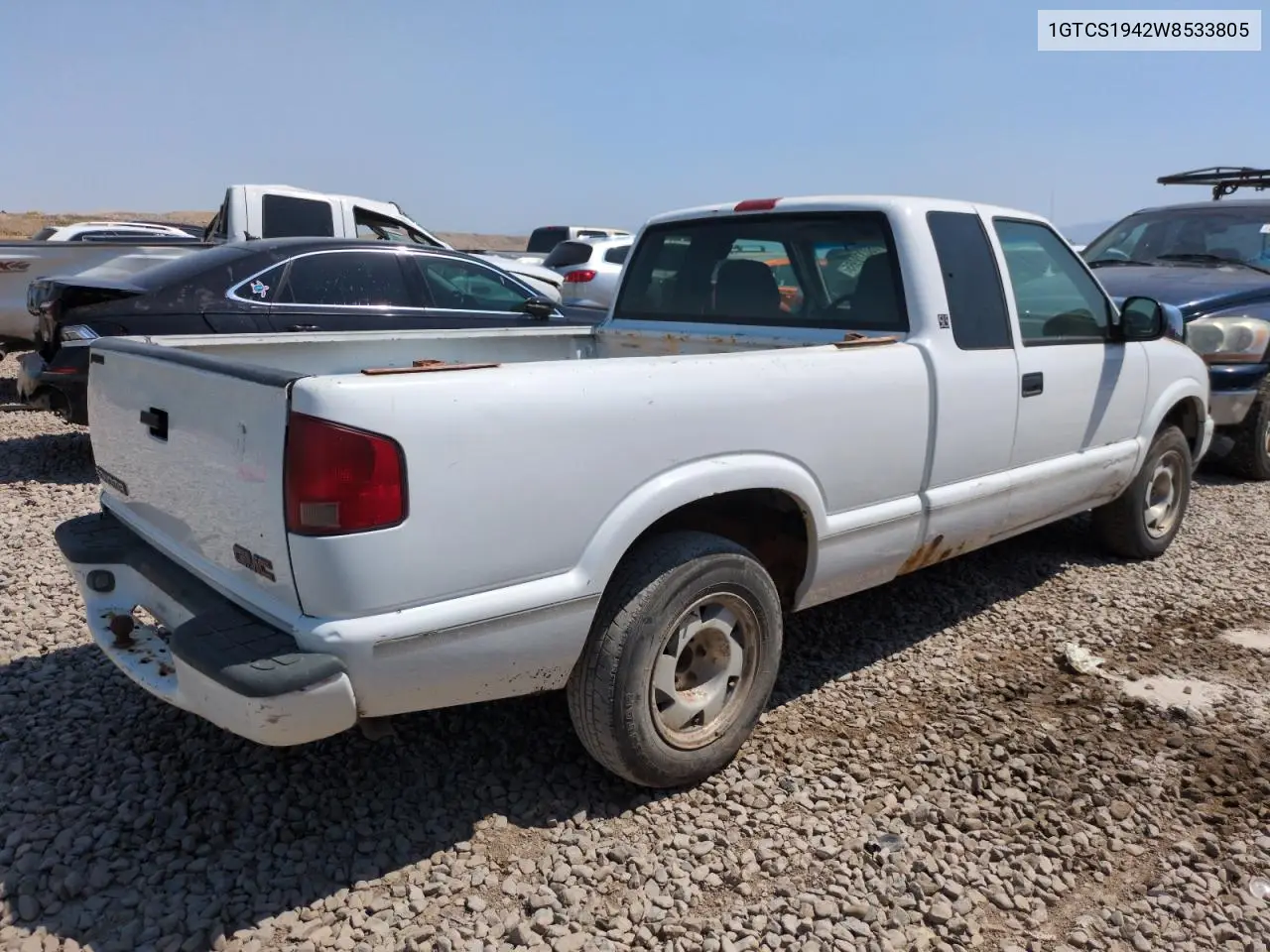 1998 GMC Sonoma VIN: 1GTCS1942W8533805 Lot: 60378985
