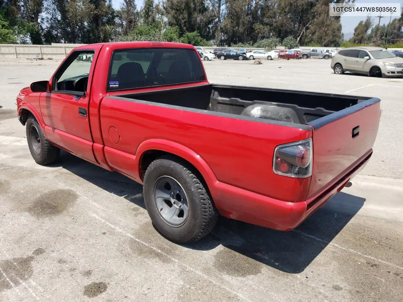 1998 GMC Sonoma VIN: 1GTCS1447W8503562 Lot: 62737995