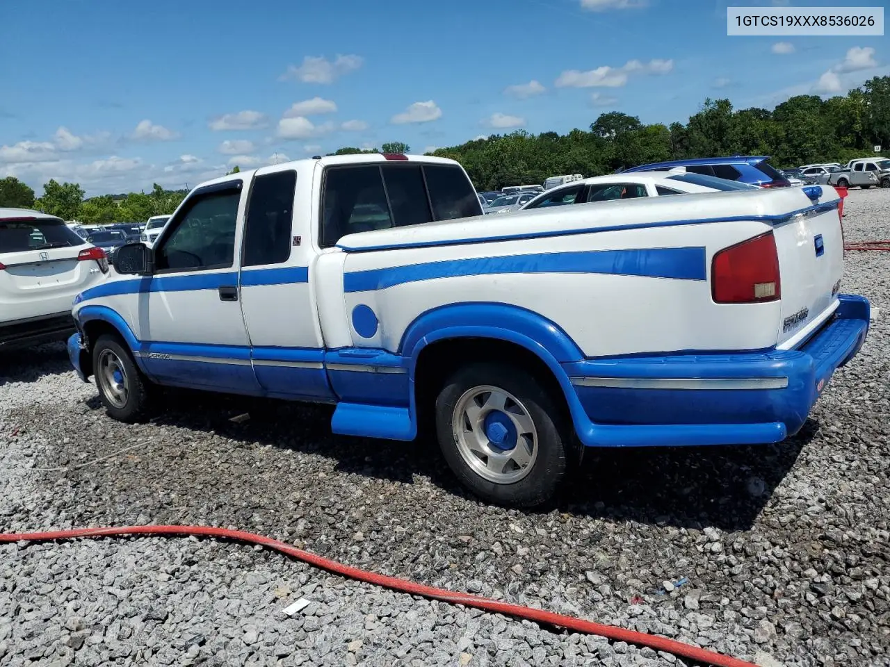 1999 GMC Sonoma VIN: 1GTCS19XXX8536026 Lot: 60810065