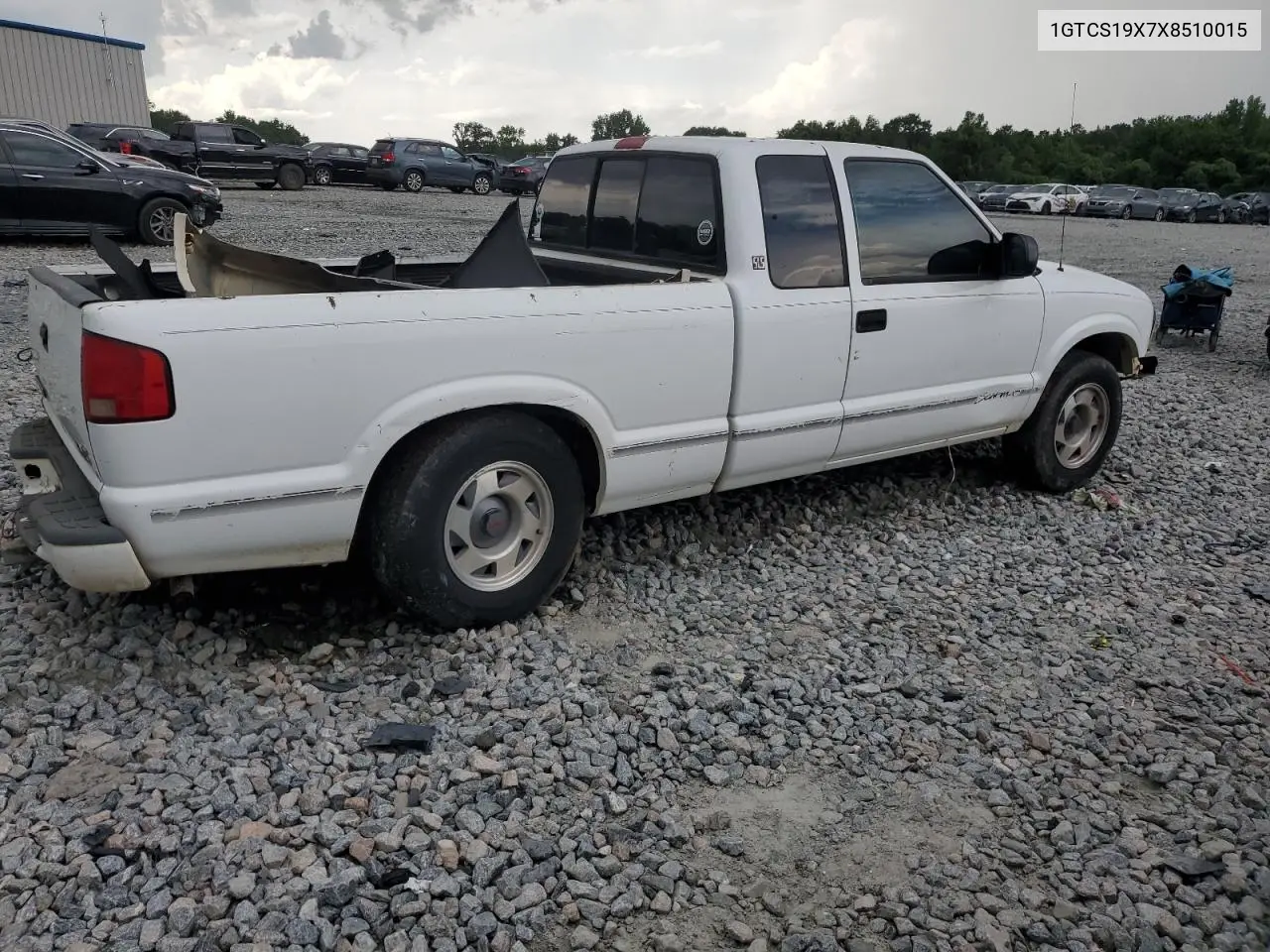 1999 GMC Sonoma VIN: 1GTCS19X7X8510015 Lot: 61728825