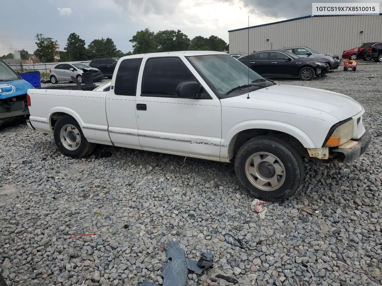 1999 GMC Sonoma VIN: 1GTCS19X7X8510015 Lot: 61728825