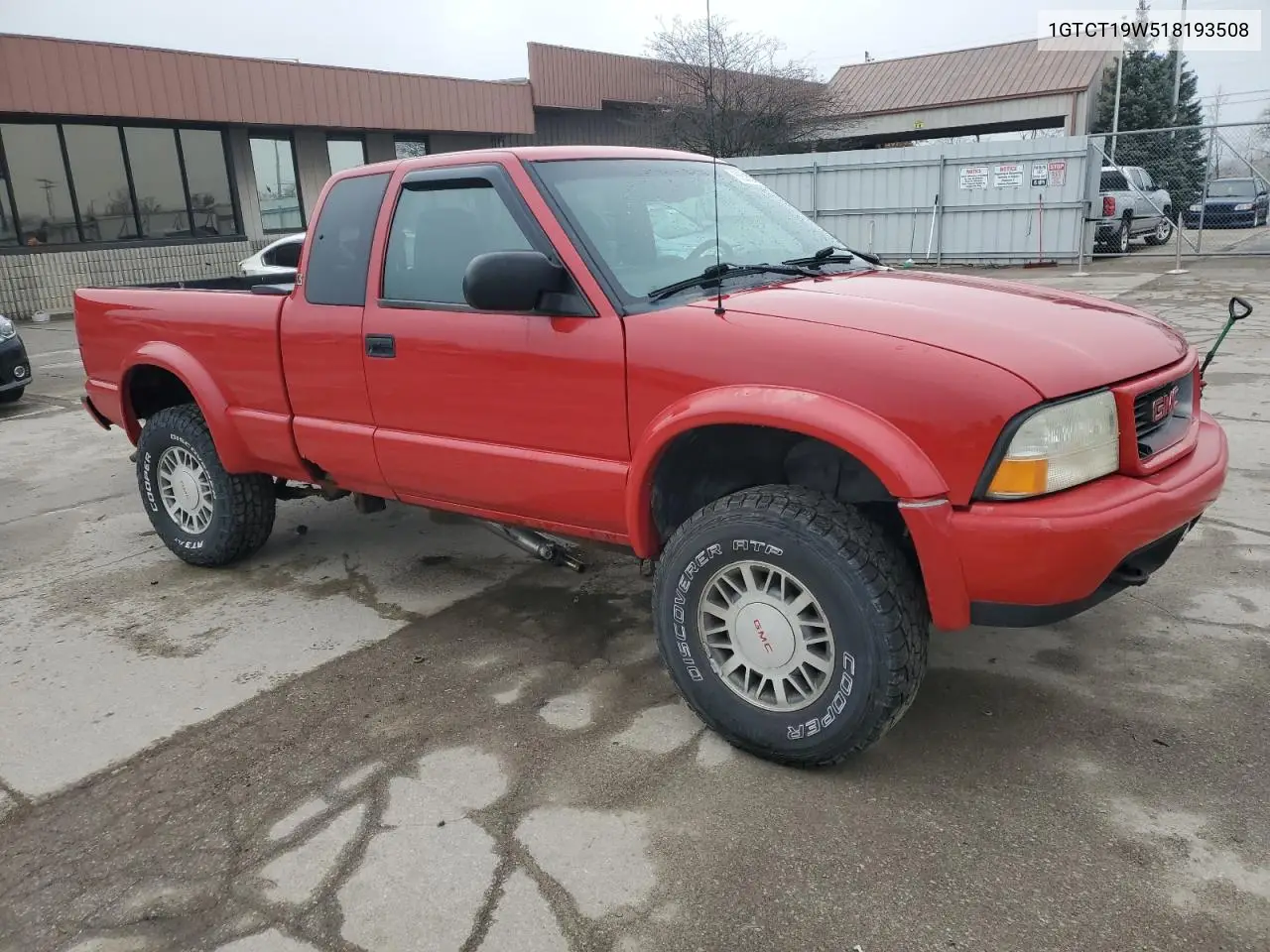 2001 GMC Sonoma VIN: 1GTCT19W518193508 Lot: 52362965