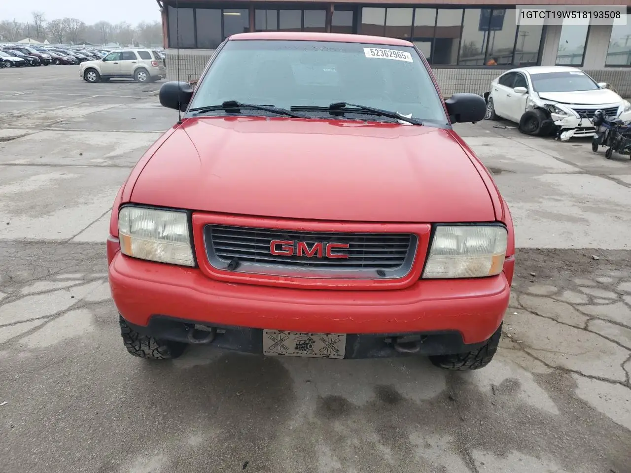 2001 GMC Sonoma VIN: 1GTCT19W518193508 Lot: 52362965