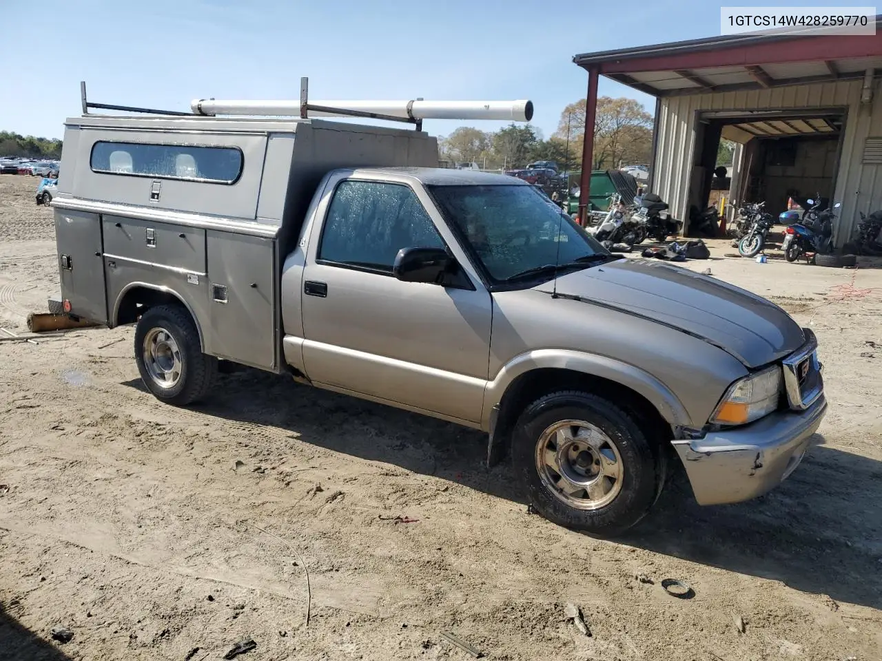 2002 GMC Sonoma VIN: 1GTCS14W428259770 Lot: 52978985