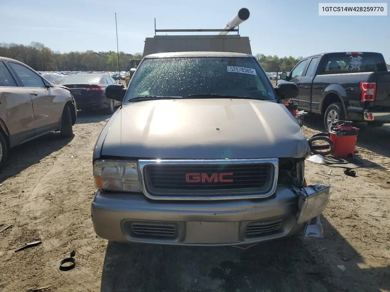 2002 GMC Sonoma VIN: 1GTCS14W428259770 Lot: 52978985