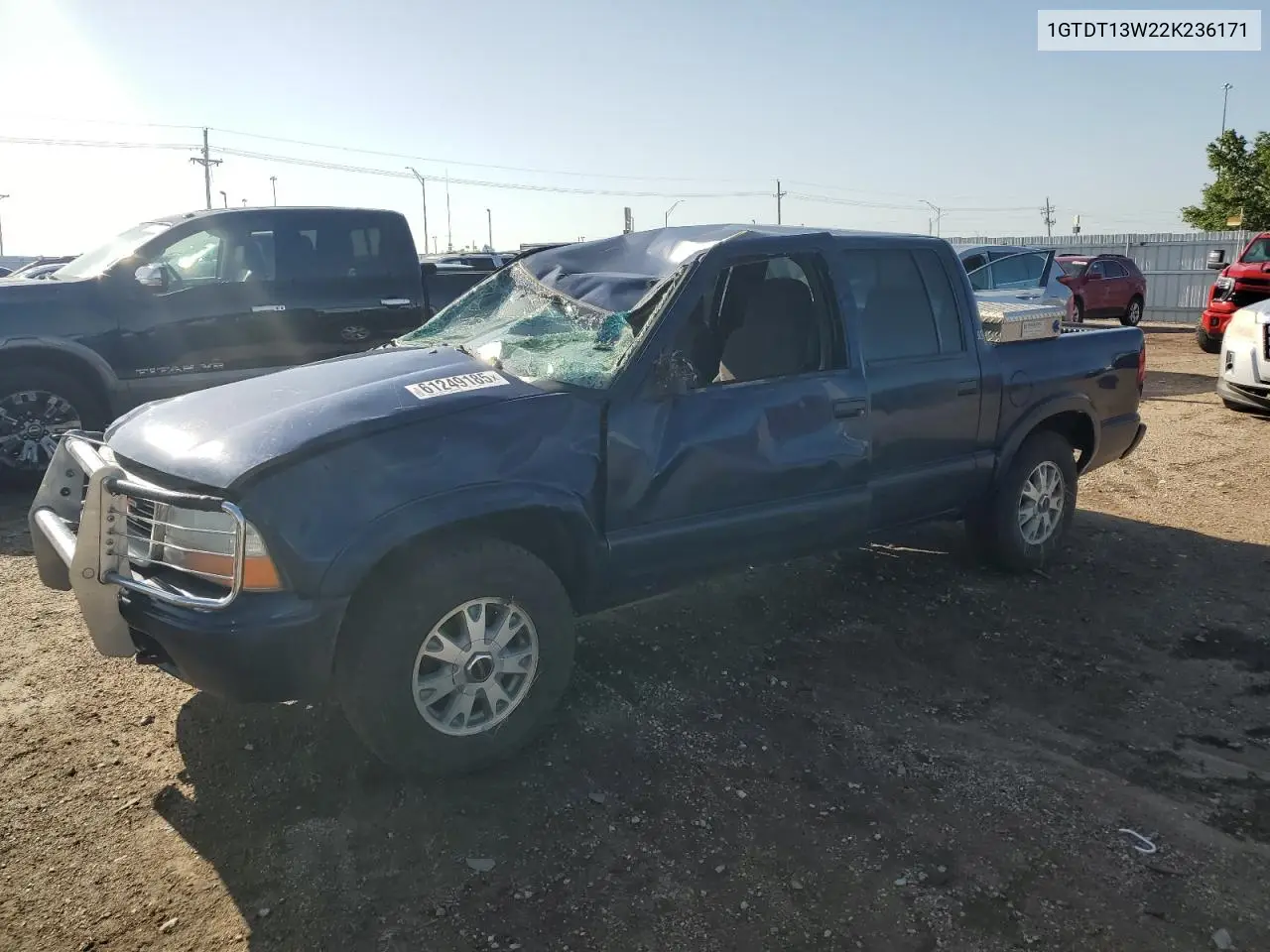 2002 GMC Sonoma VIN: 1GTDT13W22K236171 Lot: 61249185