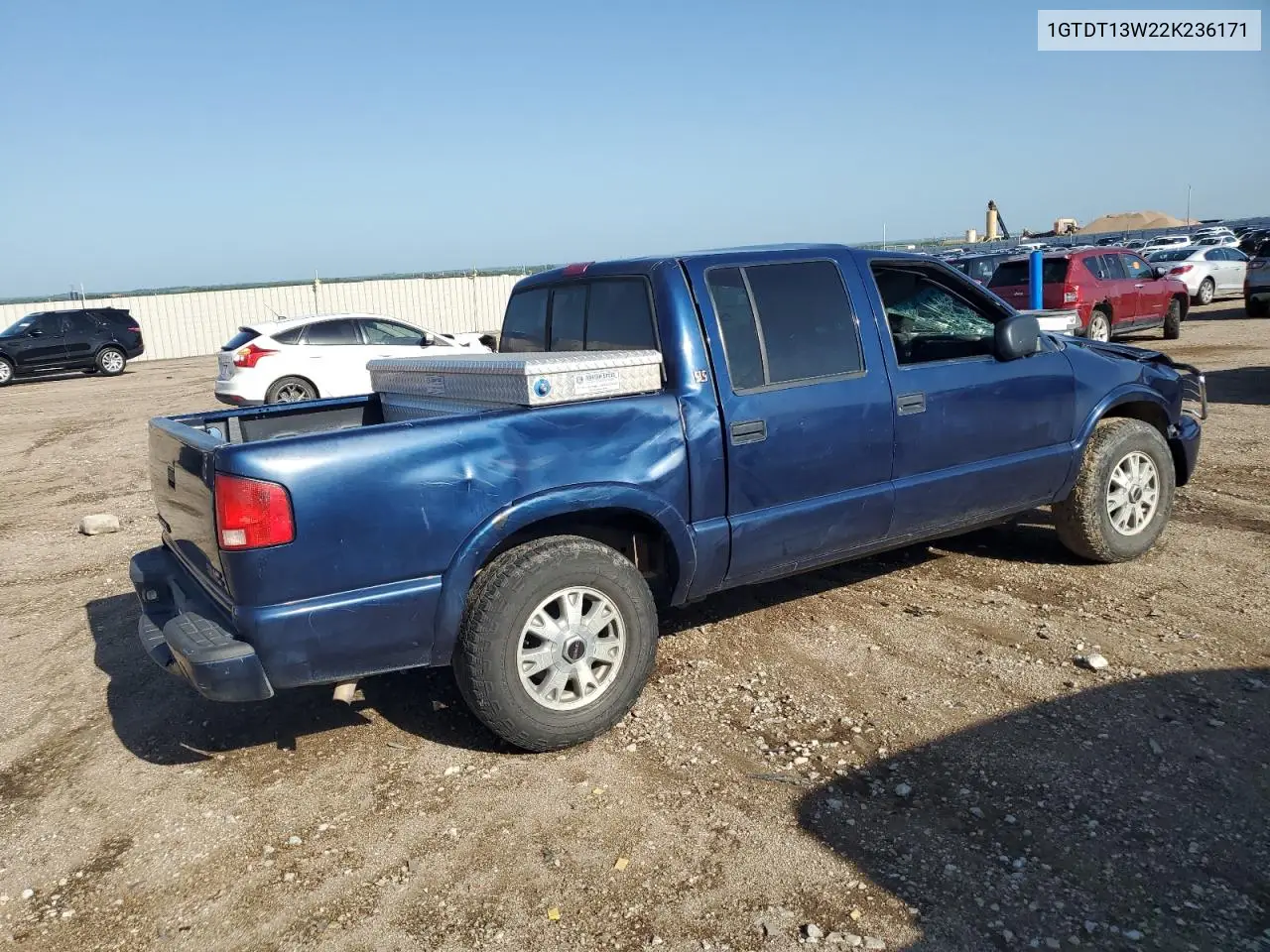 2002 GMC Sonoma VIN: 1GTDT13W22K236171 Lot: 61249185
