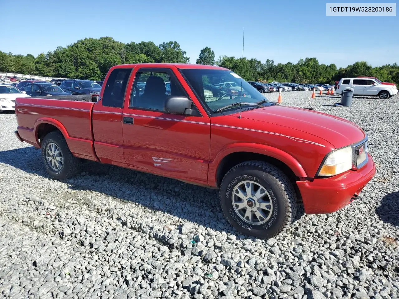 2002 GMC Sonoma VIN: 1GTDT19W528200186 Lot: 61394525
