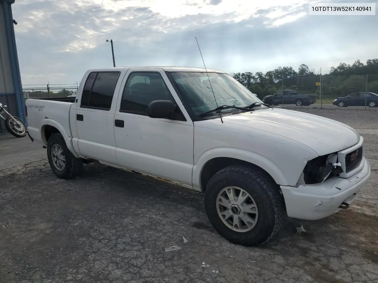 2002 GMC Sonoma VIN: 1GTDT13W52K140941 Lot: 61730485