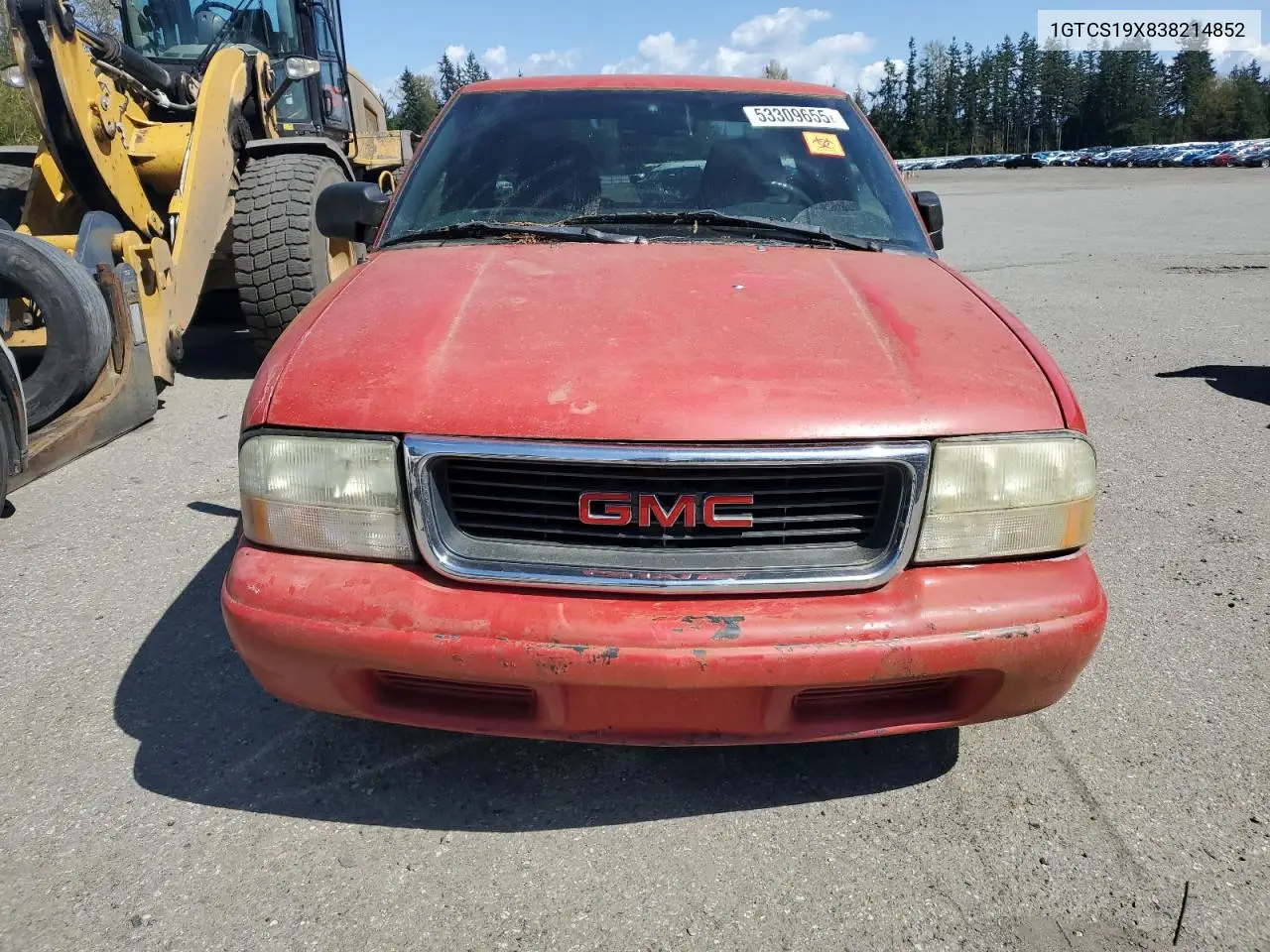 2003 GMC Sonoma VIN: 1GTCS19X838214852 Lot: 53309655