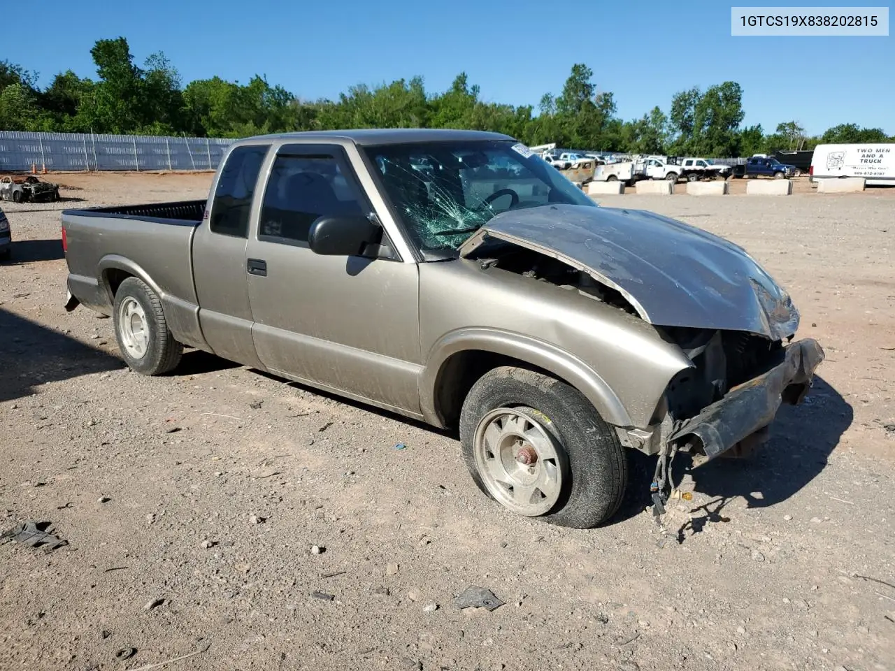 2003 GMC Sonoma VIN: 1GTCS19X838202815 Lot: 57329415