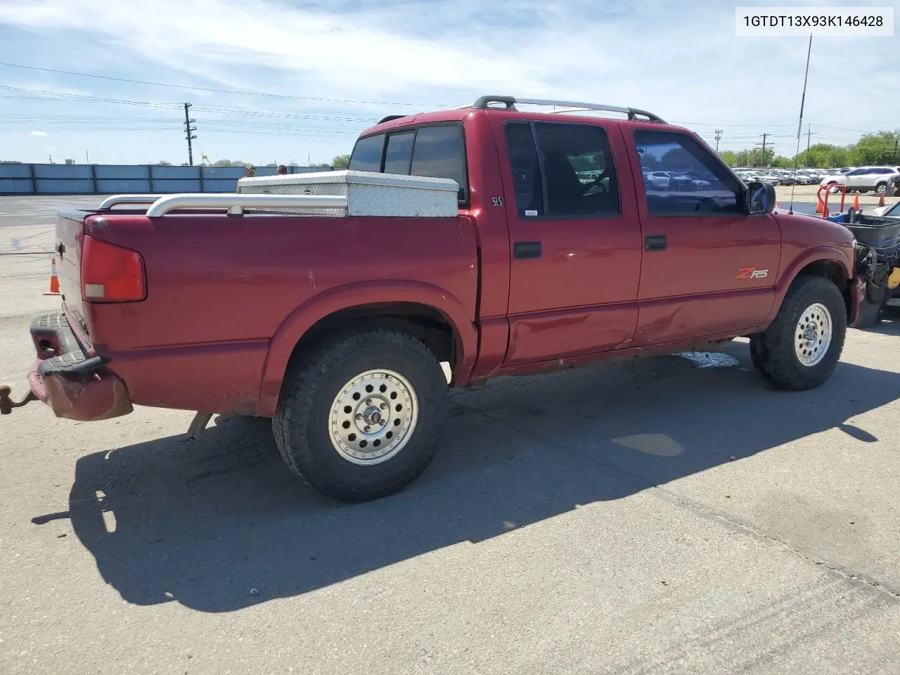 2003 GMC Sonoma VIN: 1GTDT13X93K146428 Lot: 57610315