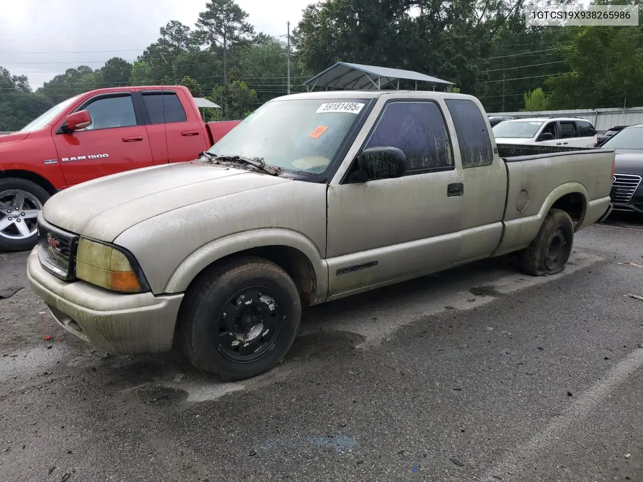 2003 GMC Sonoma VIN: 1GTCS19X938265986 Lot: 59181495