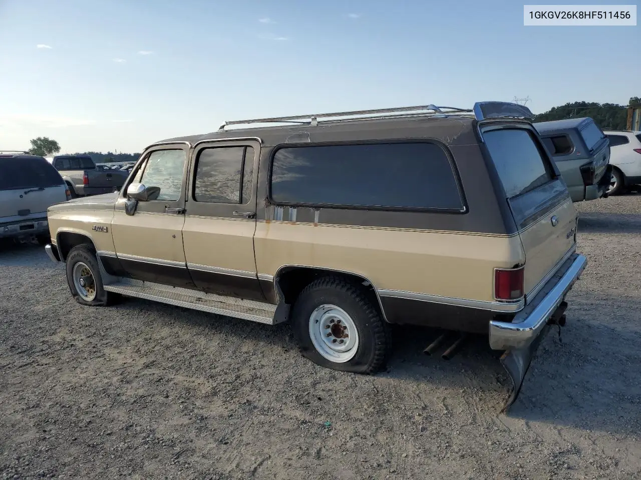 1987 GMC Suburban V25 Conventional VIN: 1GKGV26K8HF511456 Lot: 59530795