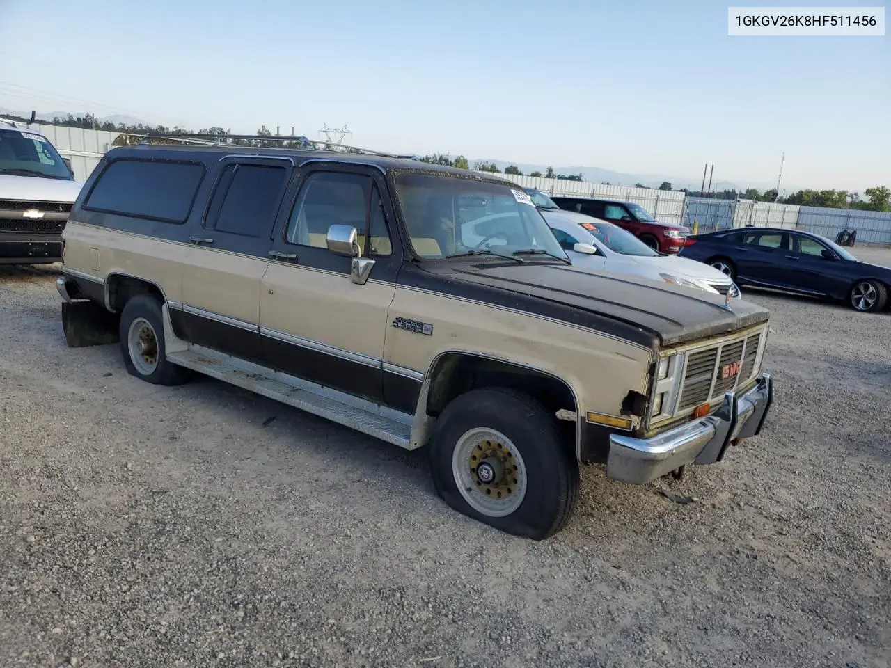 1987 GMC Suburban V25 Conventional VIN: 1GKGV26K8HF511456 Lot: 59530795