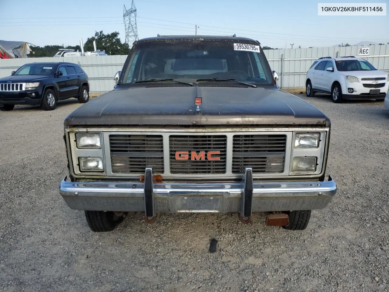 1987 GMC Suburban V25 Conventional VIN: 1GKGV26K8HF511456 Lot: 59530795