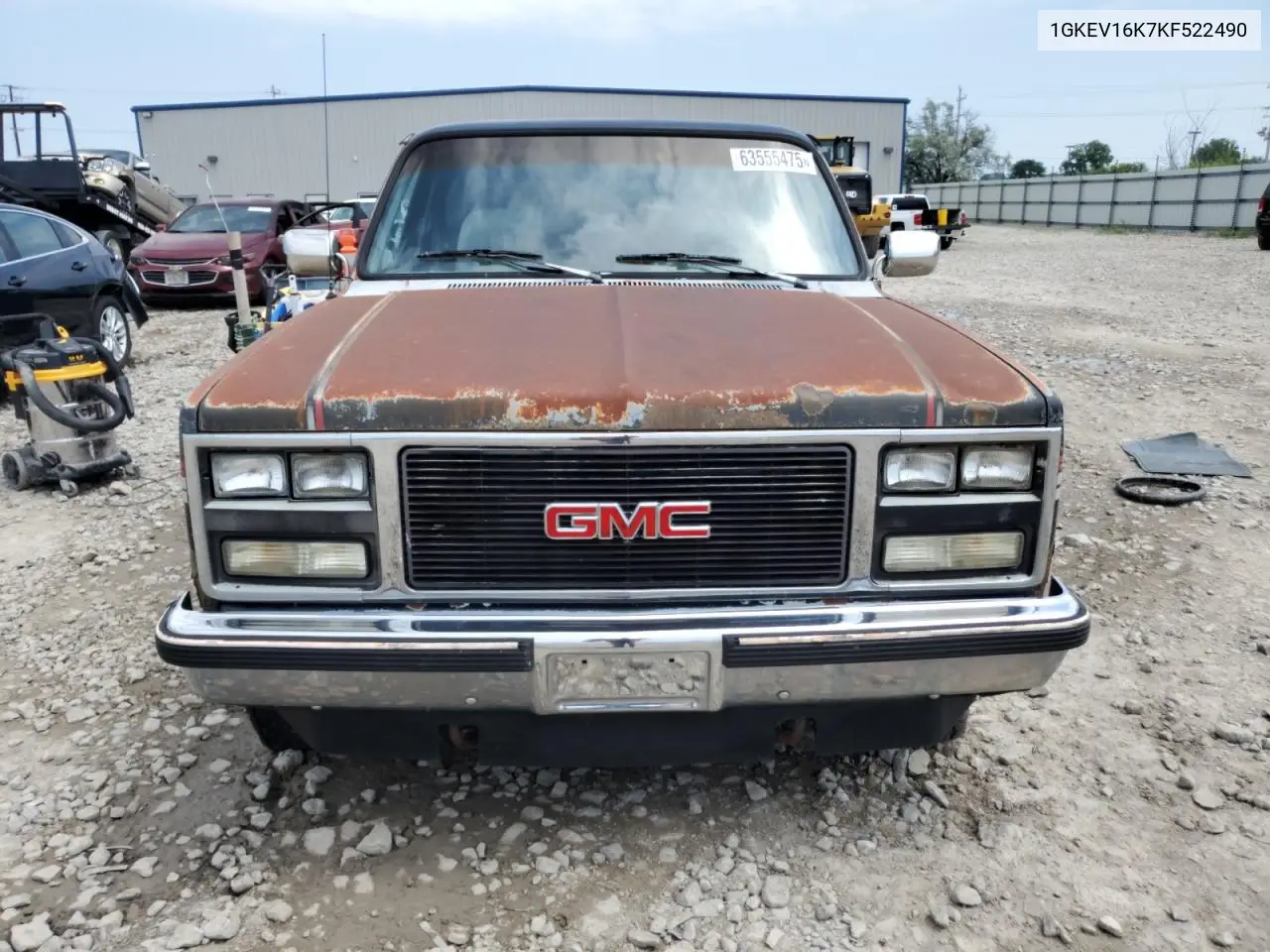 1989 GMC Suburban V15 Conventional VIN: 1GKEV16K7KF522490 Lot: 63555475