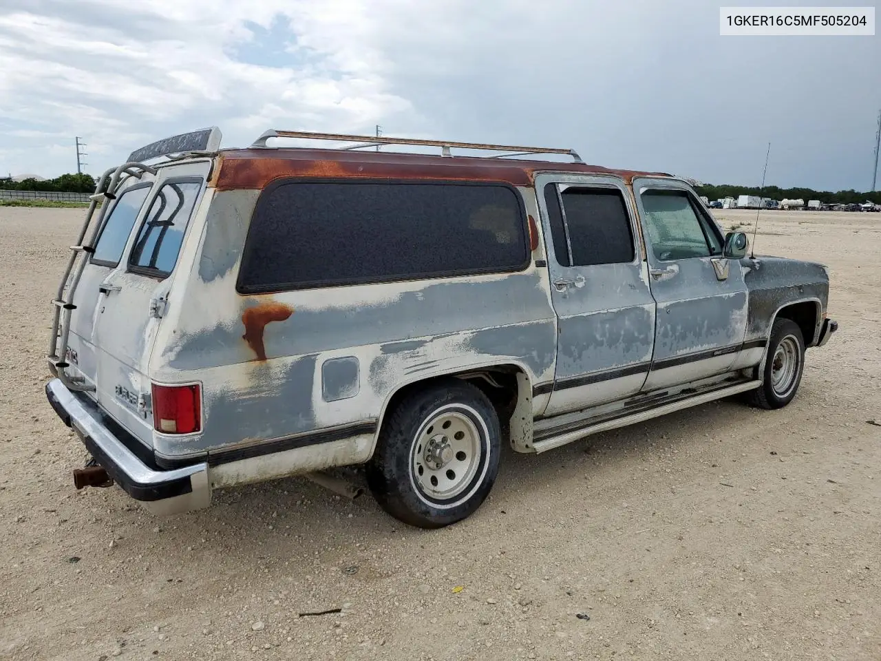 1991 GMC Suburban R15 Conventional VIN: 1GKER16C5MF505204 Lot: 62794065