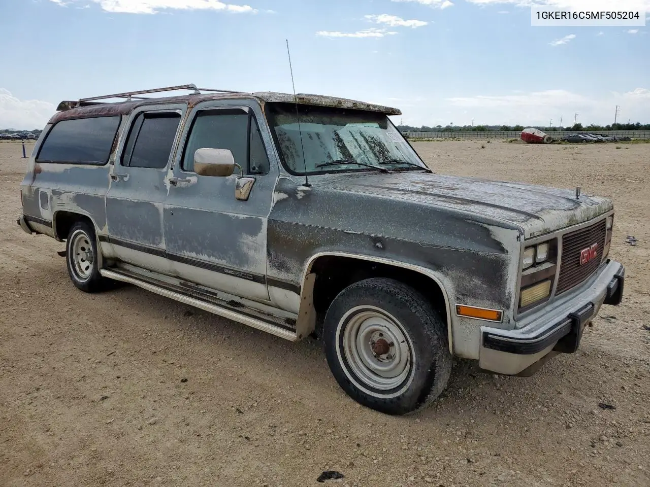 1991 GMC Suburban R15 Conventional VIN: 1GKER16C5MF505204 Lot: 62794065