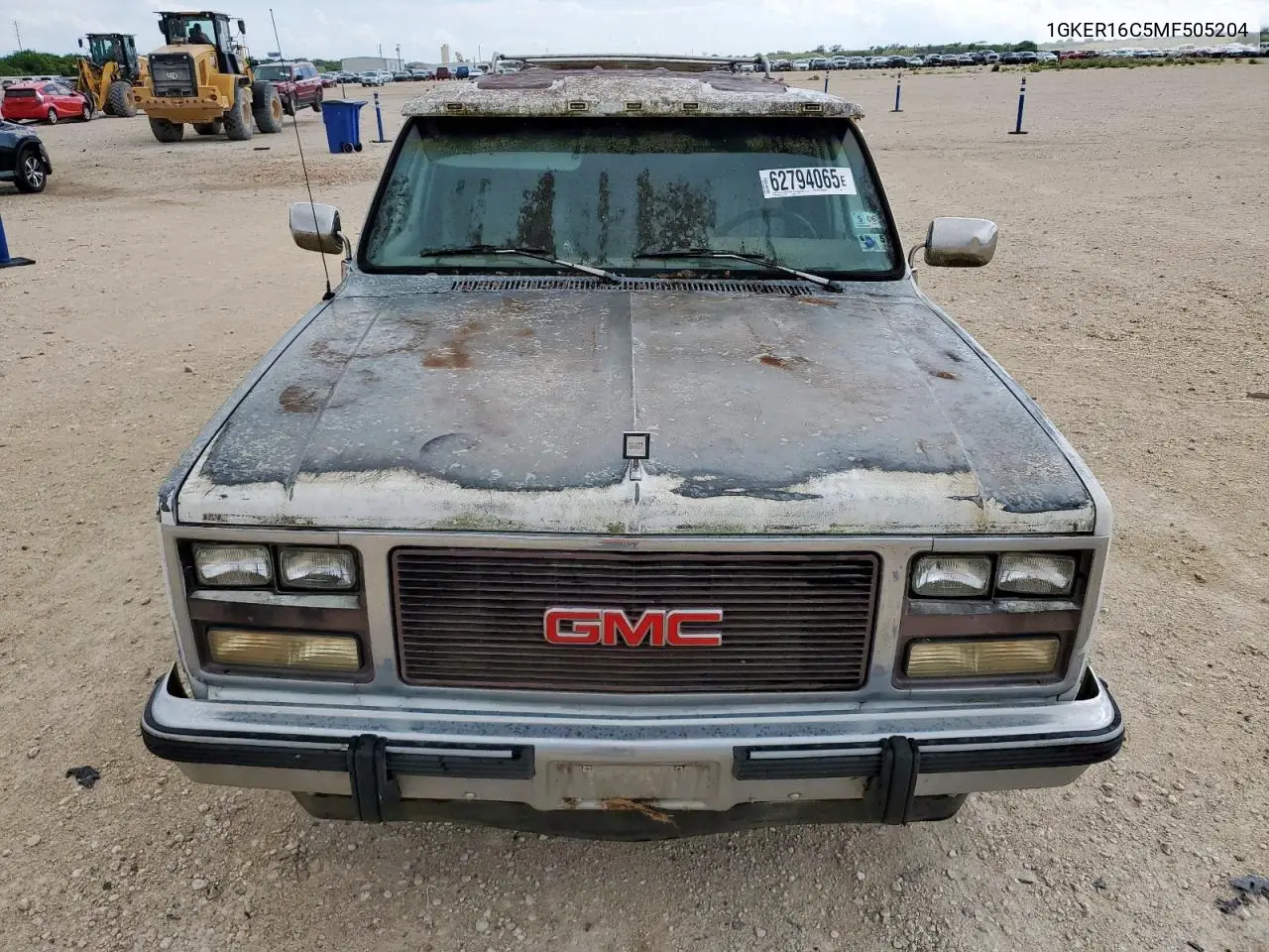 1991 GMC Suburban R15 Conventional VIN: 1GKER16C5MF505204 Lot: 62794065