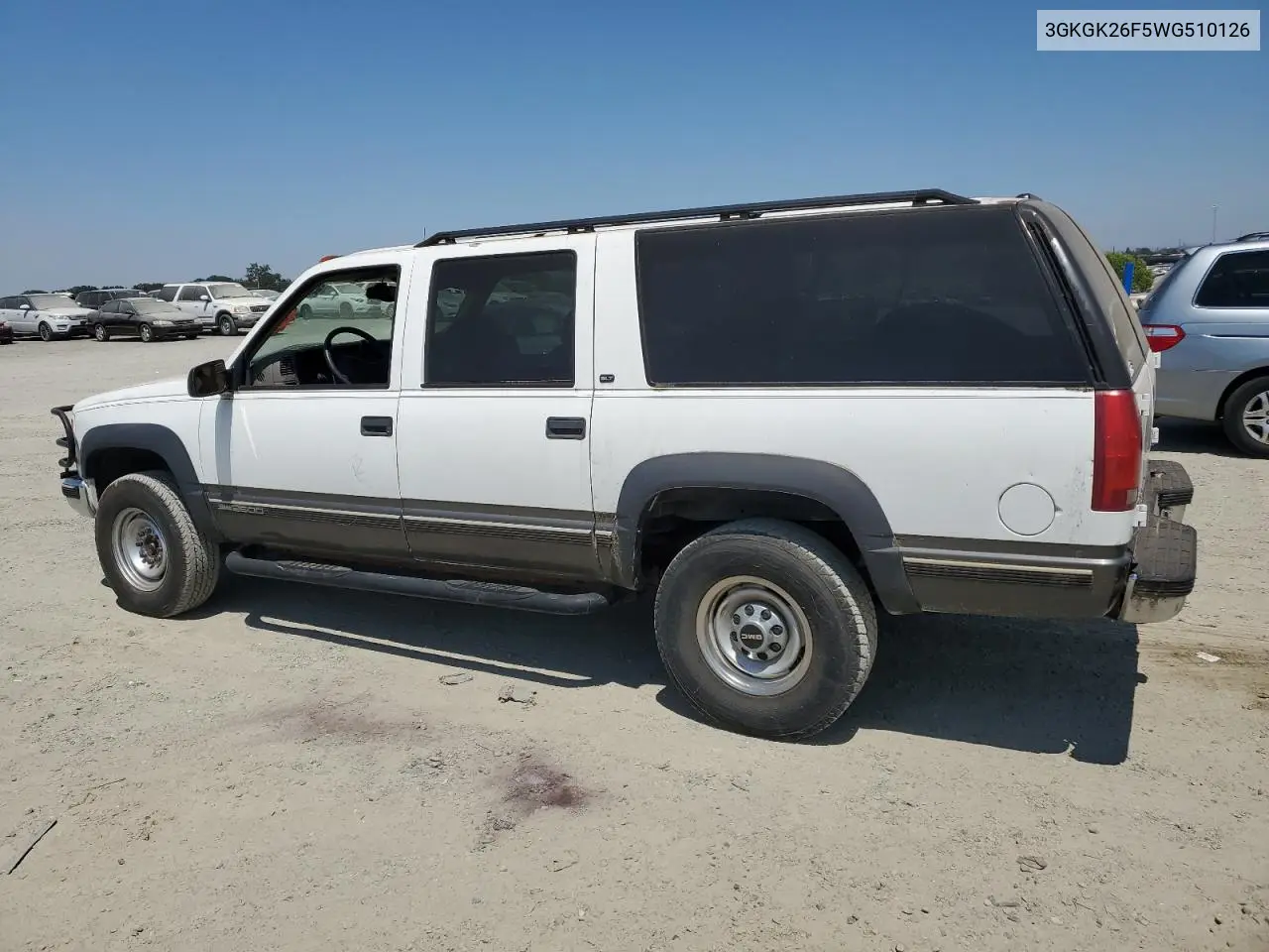 1998 GMC Suburban K2500 VIN: 3GKGK26F5WG510126 Lot: 64278435