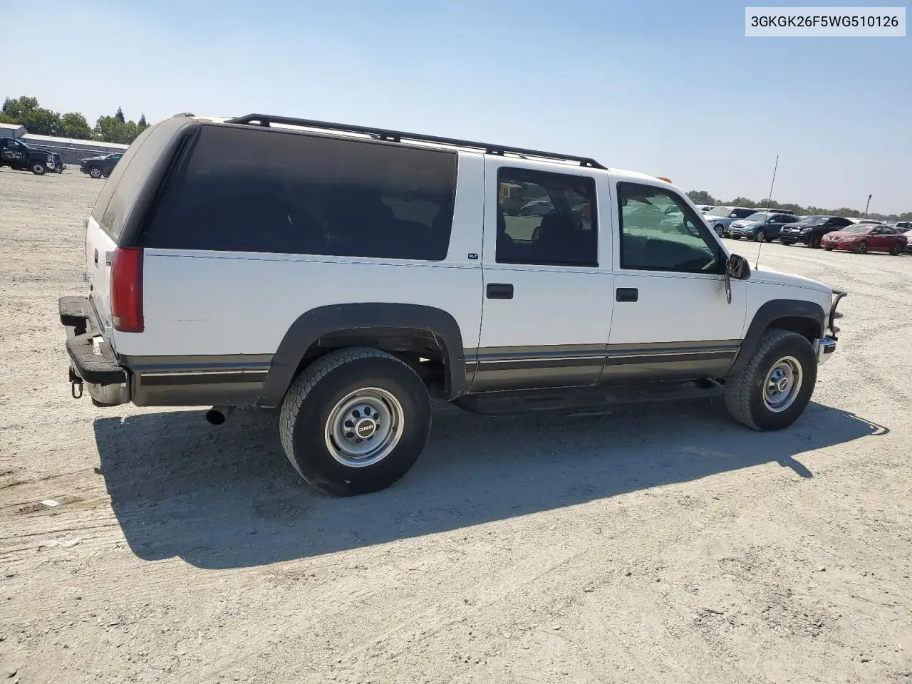 1998 GMC Suburban K2500 VIN: 3GKGK26F5WG510126 Lot: 64278435
