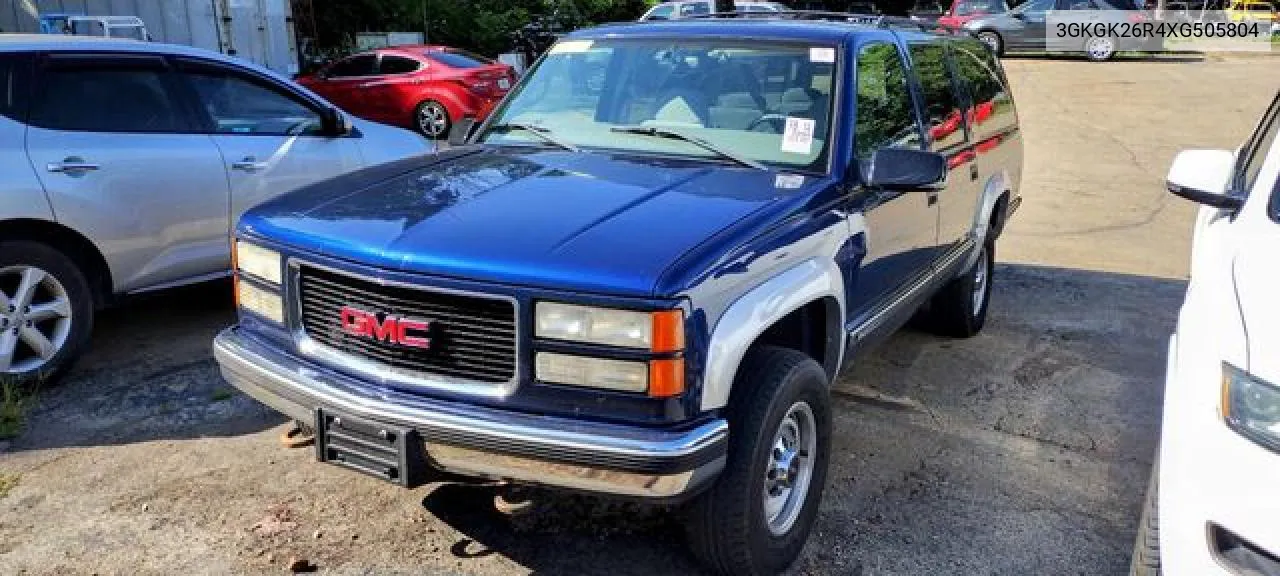 1999 GMC Suburban K2500 VIN: 3GKGK26R4XG505804 Lot: 53661442
