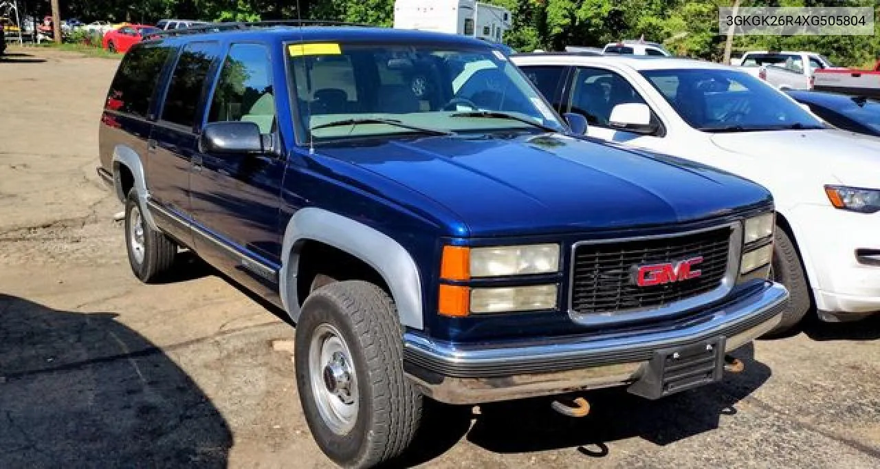 1999 GMC Suburban K2500 VIN: 3GKGK26R4XG505804 Lot: 53661442