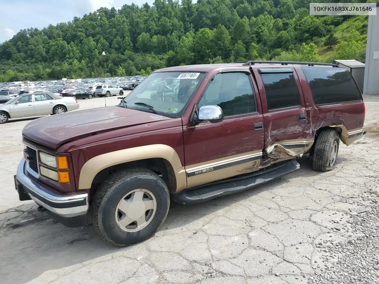 1999 GMC Suburban K1500 VIN: 1GKFK16R3XJ761646 Lot: 60677465
