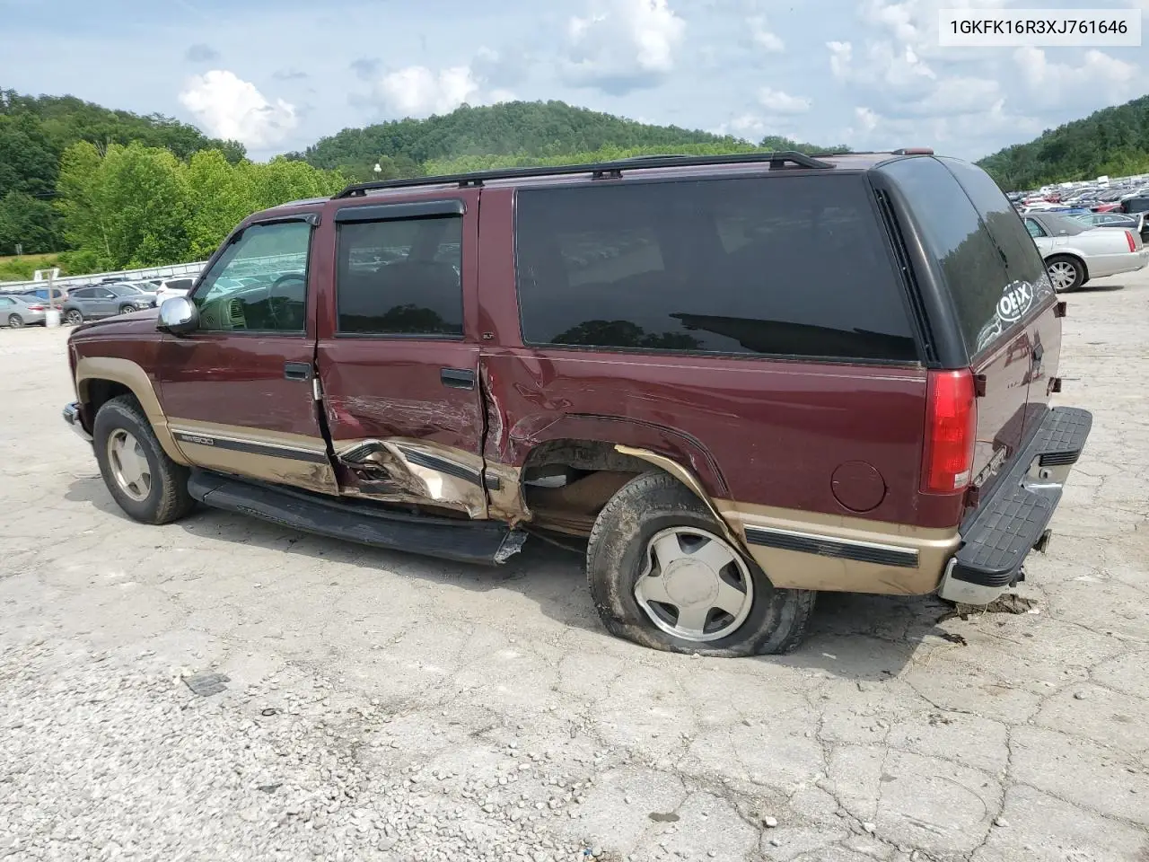 1999 GMC Suburban K1500 VIN: 1GKFK16R3XJ761646 Lot: 60677465