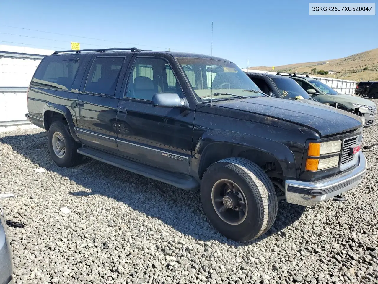 1999 GMC Suburban K2500 VIN: 3GKGK26J7XG520047 Lot: 65038305