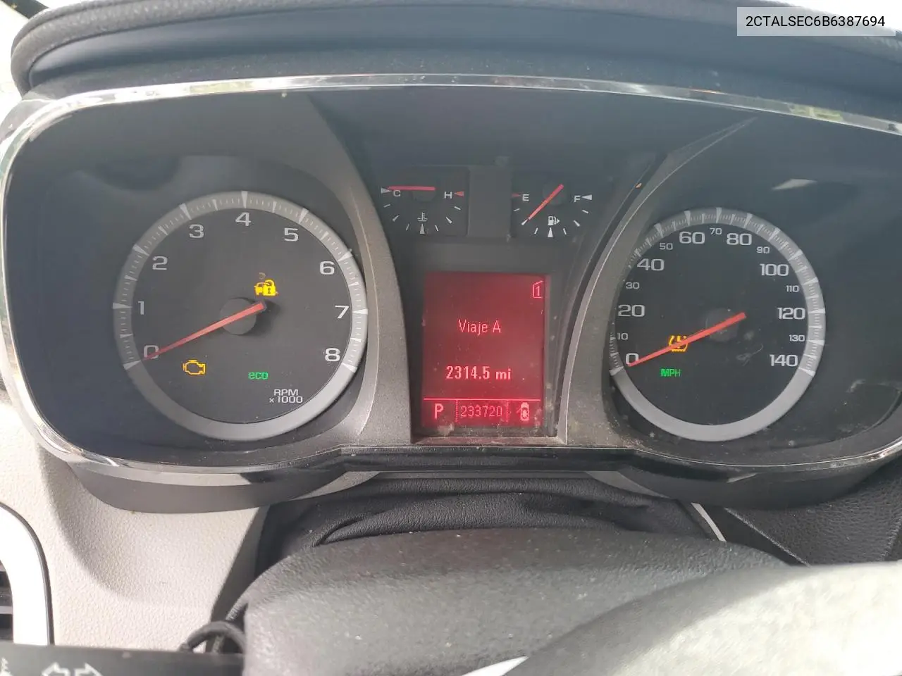 2011 GMC Terrain Sle VIN: 2CTALSEC6B6387694 Lot: 62532385
