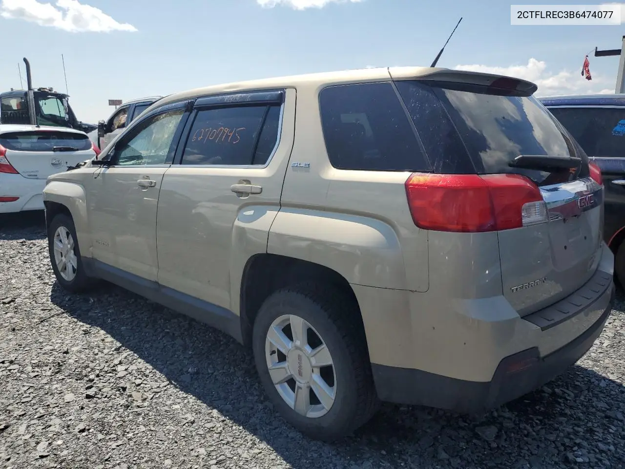 2011 GMC Terrain Sle VIN: 2CTFLREC3B6474077 Lot: 62707945