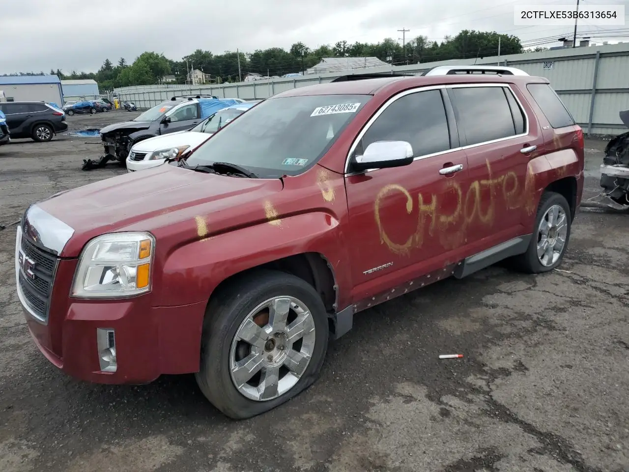 2011 GMC Terrain Slt VIN: 2CTFLXE53B6313654 Lot: 62743085