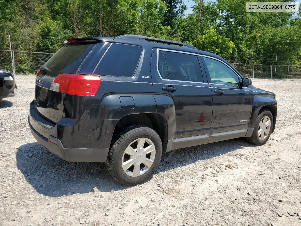 2011 GMC Terrain Sle VIN: 2CTALSEC9B6418775 Lot: 63628965