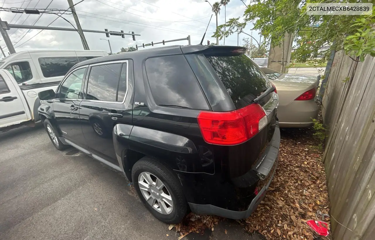 2011 GMC Terrain Sle VIN: 2CTALMECXB6428839 Lot: 63707895