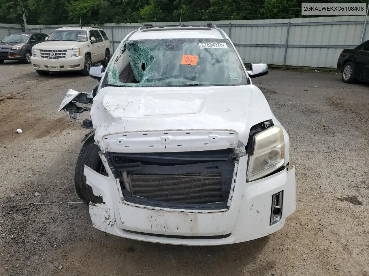 2012 GMC Terrain Slt VIN: 2GKALWEKXC6108408 Lot: 57034925