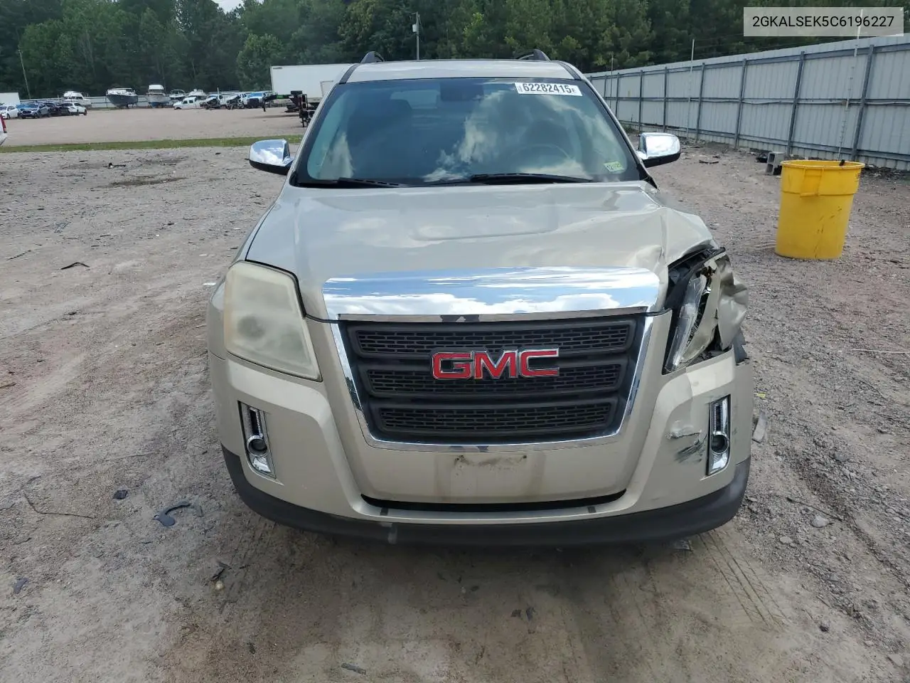 2012 GMC Terrain Sle VIN: 2GKALSEK5C6196227 Lot: 62282415