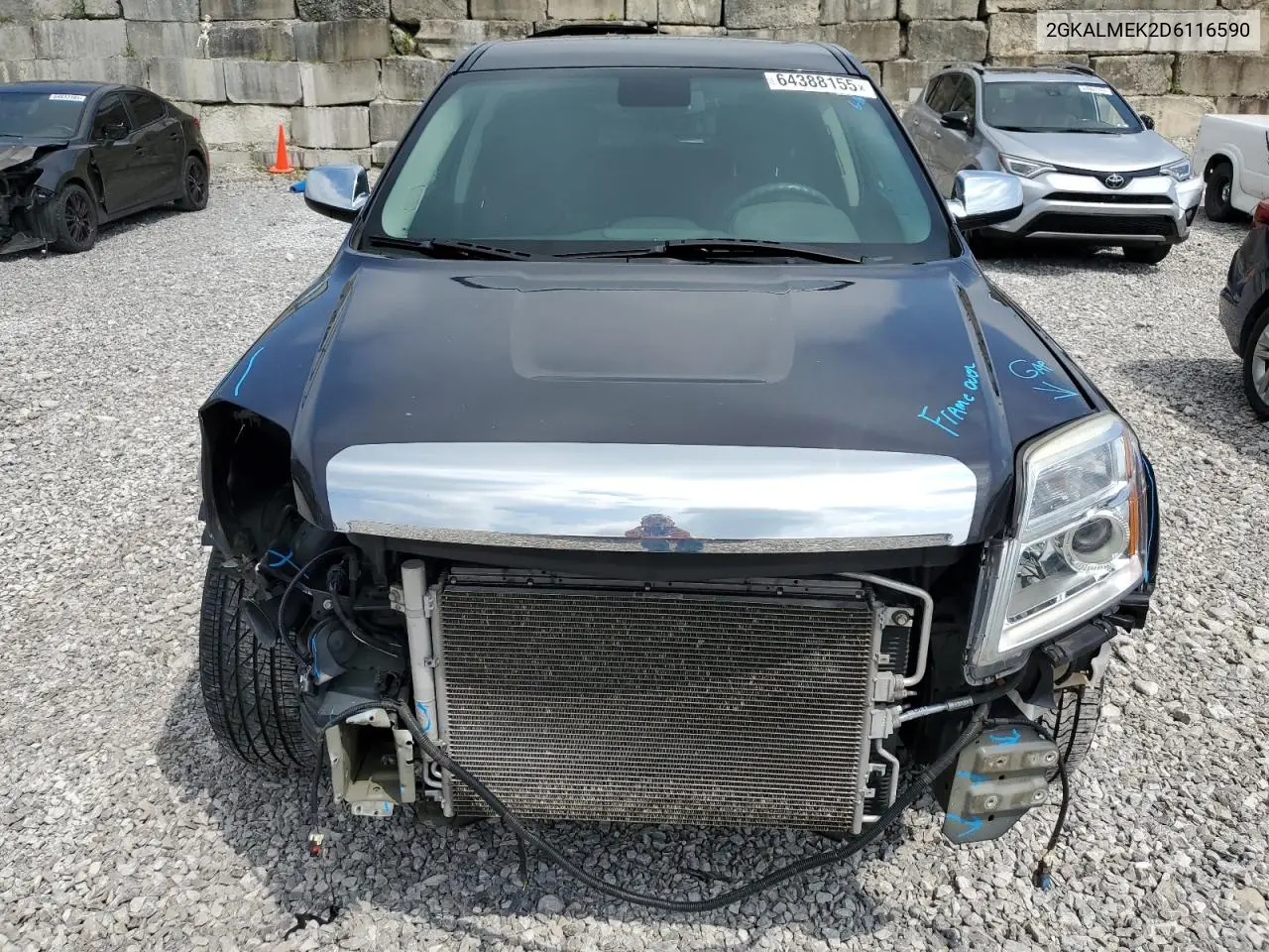 2013 GMC Terrain Sle VIN: 2GKALMEK2D6116590 Lot: 64388155