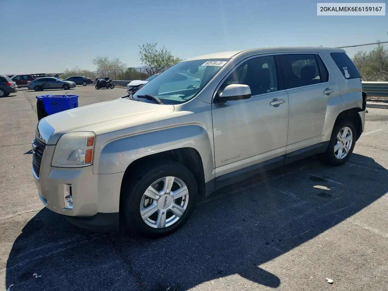 2014 GMC Terrain Sle VIN: 2GKALMEK6E6159167 Lot: 60570435