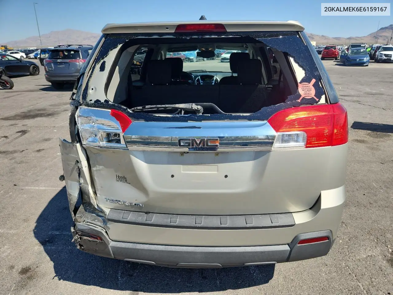 2014 GMC Terrain Sle VIN: 2GKALMEK6E6159167 Lot: 60570435