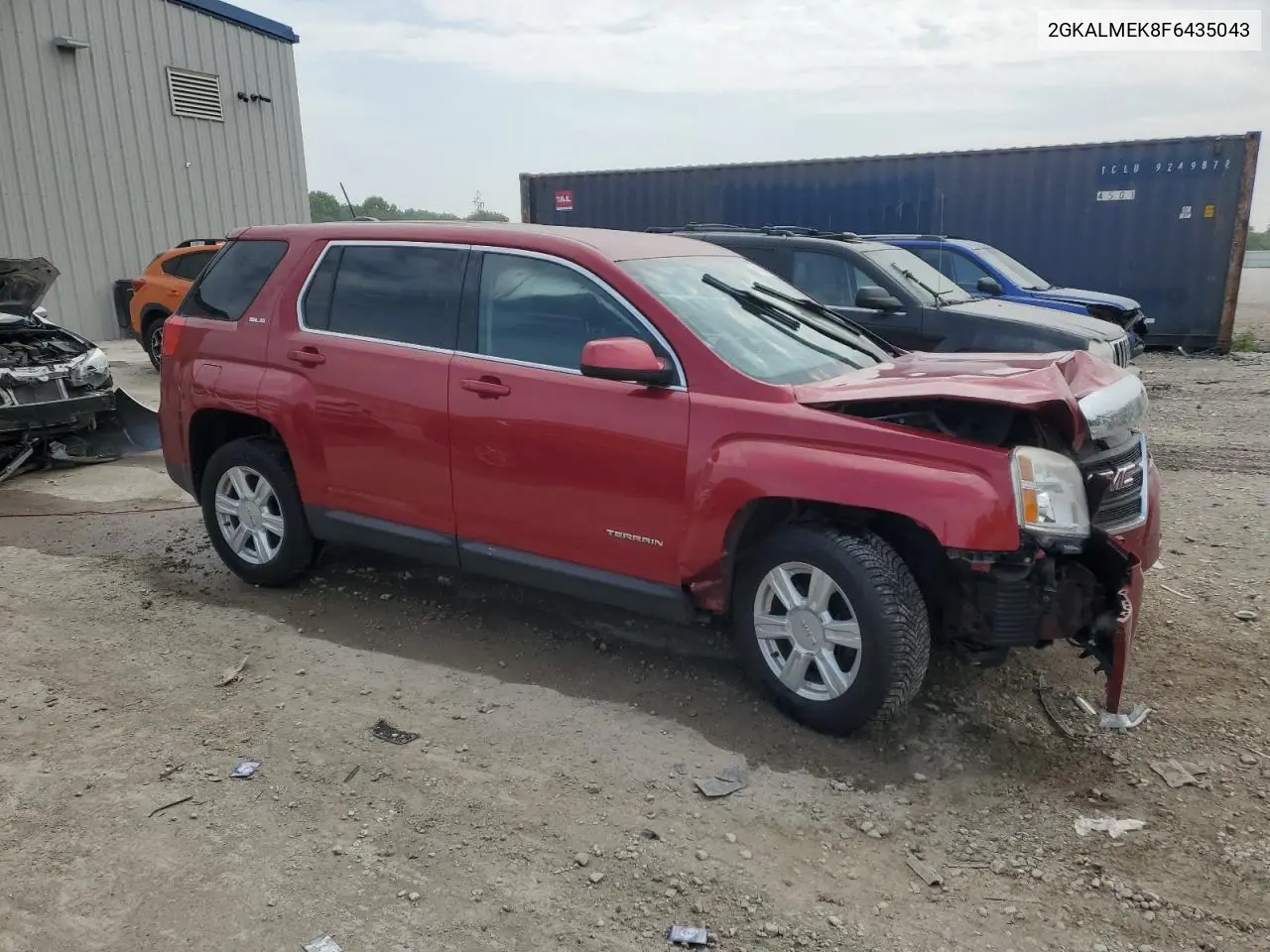 2015 GMC Terrain Sle VIN: 2GKALMEK8F6435043 Lot: 60918985
