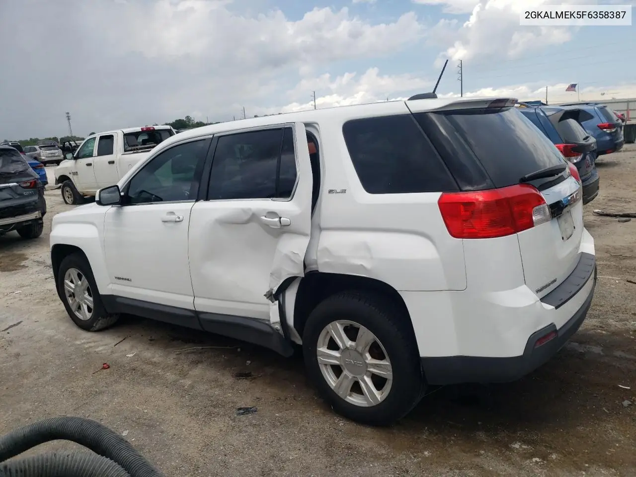 2015 GMC Terrain Sle VIN: 2GKALMEK5F6358387 Lot: 61454365